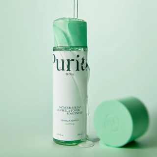 Purito SEOUL Wonder Releaf Centella Toner Unscented, Centella Asiatica Soothing, 200 mL purtio seoul