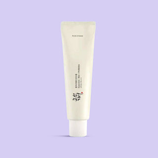 A tube of Beauty of Joseon Relief Sun Rice + Probiotics SPF50 PA++++ sunscreen