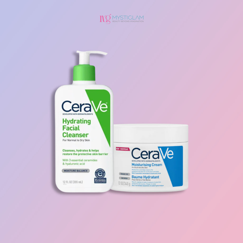 CeraVe モイスチャライジング クリーム &ハイドレーティングトナー　セット セラヴィ ハイドレーティング トナー 無香料 200ml (6.8floz) Cerave