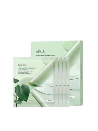 Anua Heartleaf 70+ Hyaluron Soothing Collagen Mask (38g x 4 Packs) Anua