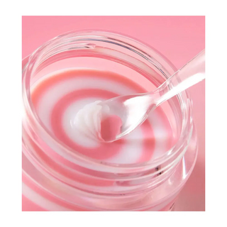 medicube PDRN Lip Sleeping Mask product scooping out of jar