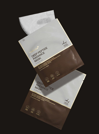 two packets of medicube Deep Peptide Radiance Mask
