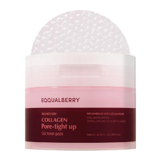 EQQUALBERRY Collagen Pore-Tight Up Gel Toner Pads 140mL