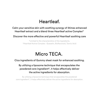 benefits for Heartleaf and Micro TECA products