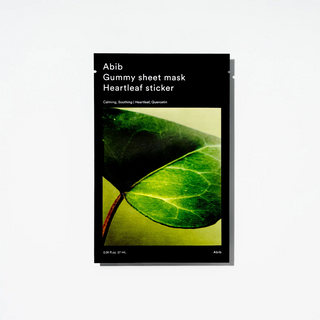 Abib Gummy Sheet Mask Heartleaf Sticker Packaging
