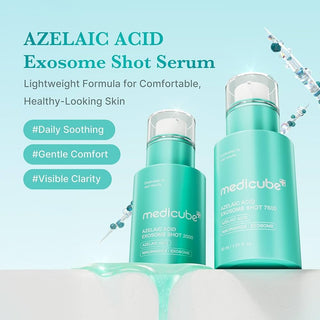 two bottles of medicube Azelaic Acid Exosome Shot Serum 2000
