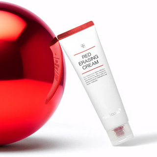 medicube Red Erasing Cream 50 mL tube wih a red spherical object
