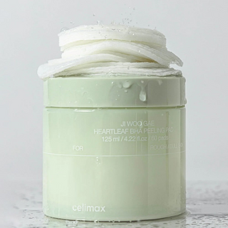celimax Ji Woo Gae Heartleaf BHA Peeling Pads with container