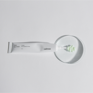 celimax Noni Ultimate Eye Cream dispensed out on a petri dish