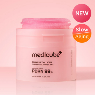 medicube PDRN Pink Collagen Toning Gel Toner Pads 70 Pads MediCube