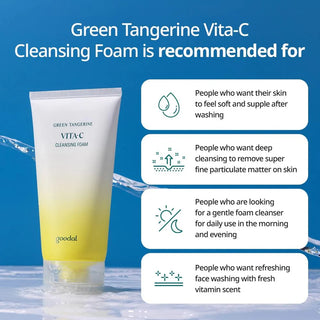 GOODAL Green Tangerine Vita C Cleansing Foam 150ml.