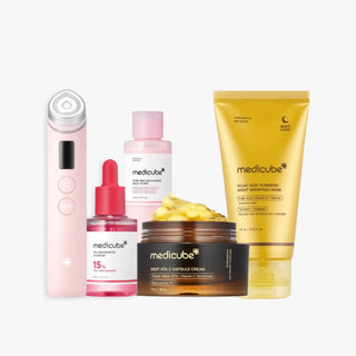 Medicube Age-R Booster Pro Pink & Gold Products Ultimate Set