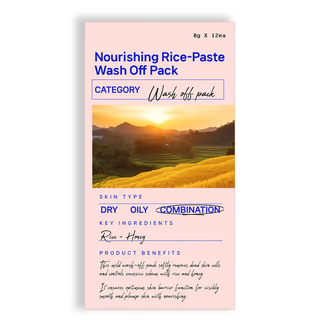 pong dang Nourishing Rice-Paste Wash Off Pack 8g x 12 pcs pong dong