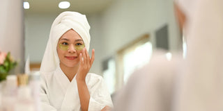 woman doing skincare