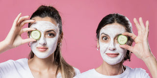 women with face mask on