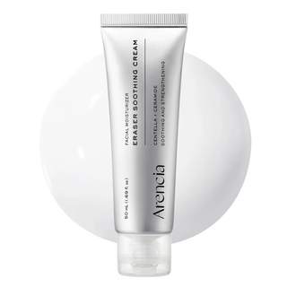 Arencia Eraser Soothing Cream 50ml Korean moisturizer with Centella, Ceramide, Panthenol and Hyaluronic Acid for sensitive skin, soothing hydration and moisture-barrier support in UAE.