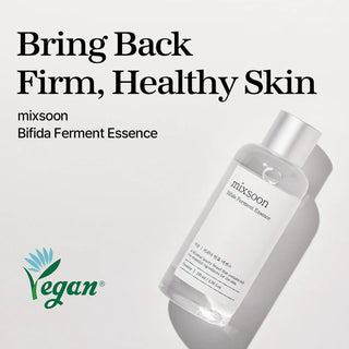 mixsoon Bifida Ferment Essence 100ml minimalist Korean hydrating essence with Bifida Ferment Extract and Glycerin for sensitive skin and moisture-barrier support in UAE.