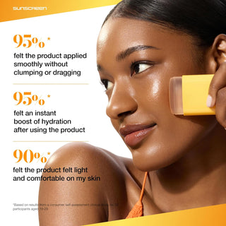 Anua Invisible Glow Finish Sunscreen Stick SPF50+ PA++++ 18g hydrating Korean sun stick with Panthenol, Ceramide and Hyaluronic Acid for no-white-cast dewy UV protection in UAE.