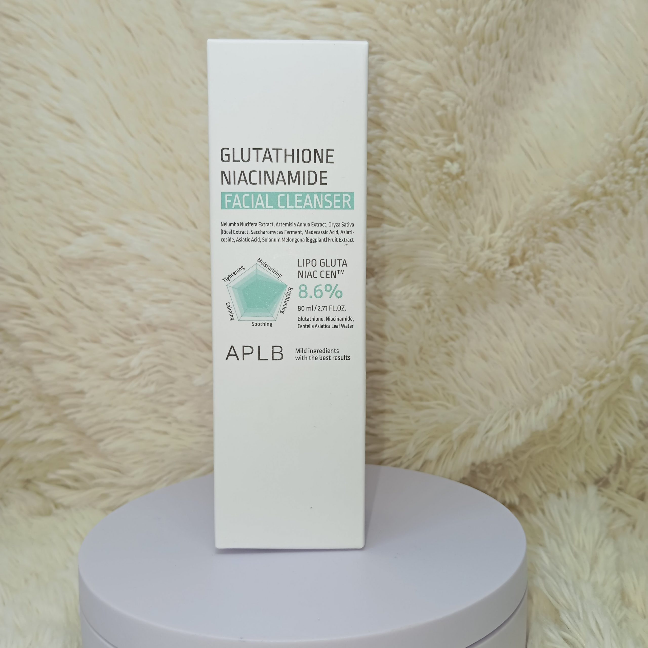 APLB Glutathione Niacinamide Facial Cleanser 80mL MystiGlam APLB Glutathione Niacinamide Facial Cleanser 80mL MystiGlam