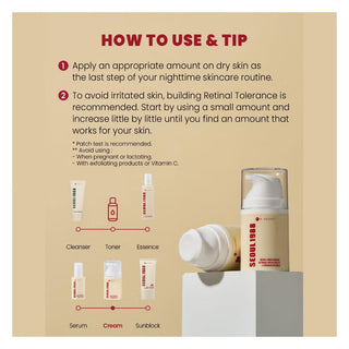 K-SECRET - SEOUL 1988 Cream : Retinal Liposome 1% + Fermented Rice - 50ml