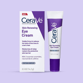 CeraVe Eye Cream for Wrinkles Under Eye Cream with Caffeine, Peptides.