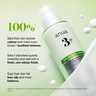 Anua Azelaic Acid CICA Skin Soothing Moisturizer 100ml with 3% Azelaic Acid, Centella and Hyaluronic Acid for redness, blemish-prone skin and lightweight hydration in UAE.