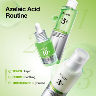 Anua Azelaic Acid CICA Skin Soothing Moisturizer 100ml with 3% Azelaic Acid, Centella and Hyaluronic Acid for redness, blemish-prone skin and lightweight hydration in UAE.
