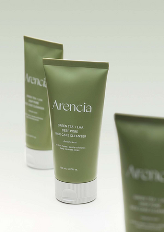 Arencia Green Tea + LHA Deep Pore Rice Cake Cleanser 150mL products