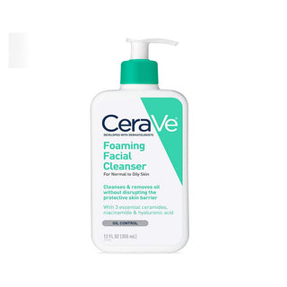 CeraVe Foaming Facial Cleanser, Normal to Oily Skin