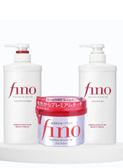 Fino Complete Haircare Set - Hair Shampoo, Conditioner and Hair Mask
