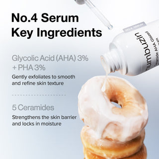 numbuzin No.4 Ceramide AHA Glazed Skin Prep Serum 30mL
