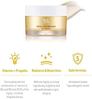 a jar of Dr.Ceuracle Royal Vita Propolis 33 Cream 