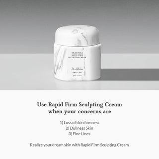 Dr. Althea Rapid Firm Sculpting Cream 45ml Korean firming moisturizer with Edelweiss, peptides, collagen, Idebenone and Hyaluronic Acid for hydration, fine-line care and improved skin elasticity in UAE.