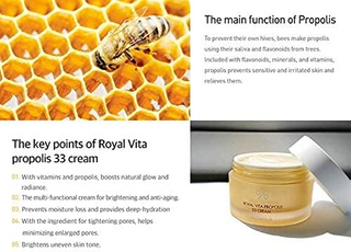 Dr.Ceuracle Royal Vita Propolis 33 Cream and honey comb with honey bee