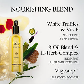 d’Alba White Truffle First Spray Serum 100ml vegan Korean hydrating face mist with Italian White Truffle and Vitamin E for long-lasting moisture and radiant glass skin in UAE.