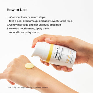 Biodance Radiant Vita Niacinamide Cream 50ml with 5% Niacinamide, 55% Pineapple Water and Glutathione for dark spots, uneven skin tone, hydration and radiant-looking skin in UAE.