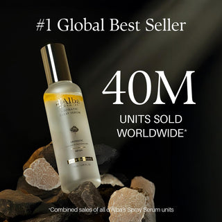 d’Alba White Truffle First Spray Serum 100ml vegan Korean hydrating face mist with Italian White Truffle and Vitamin E for long-lasting moisture and radiant glass skin in UAE.