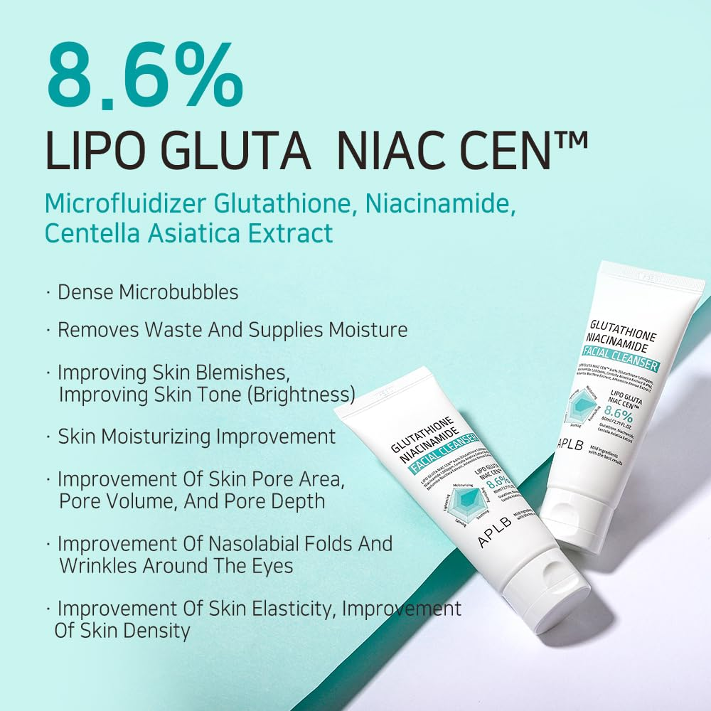 APLB Glutathione Niacinamide Facial Cleanser 80mL – MystiGlam