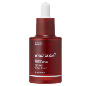 Medicube NAD+ EGF Firming Serum 30ml Korean face and neck serum with NAD+, EGF, collagen extract and peptides for plumping hydration, fine-line care and improved skin elasticity in UAE.