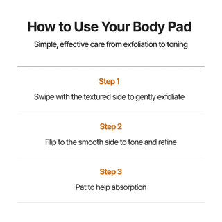 Celimax TXA Body Clarifying Pad 50 Pads with 3% AHA, 0.5% Tranexamic Acid, 2% Niacinamide and 0.3% BHA for dark underarms, rough body texture and even skin tone in UAE.