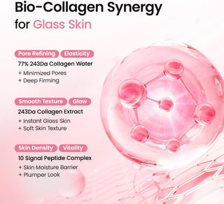 Biodance Collagen Peptide Jelly Serum Mist 50ml with 77% 243Da Collagen Water and 10 Peptides for hydrating, plumping and dewy glass skin in UAE.