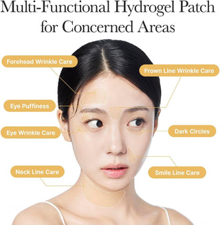 Arencia Retinal Boosting Eye Mask 60 hydrogel eye patches with Retinal and Collagen for firming, lifting, hydration, and smoother under-eyes available in UAE.
