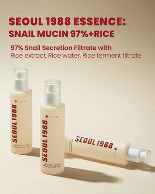 K-SECRET SEOUL1988 Essence : Snail Mucin 97% + Rice 100 ml/3.38 floz.