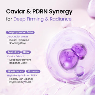 Biodance Caviar PDRN Jelly Serum Mist 50ml with 76% Caviar Water, 1,000 ppm Salmon PDRN and Hyaluronic Acid for deep hydration, plumping and radiant glass skin in UAE.