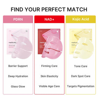 Medicube EGF NAD Firming Gel Mask 28g with EGF, NAD+, 2% Niacinamide, Collagen and multi-peptide complex for firming, elasticity, hydration and smoother-looking skin in UAE.