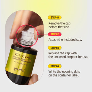 Goodal Green Tangerine Vita C 15 Dark Spot Care Ampoule 16g.