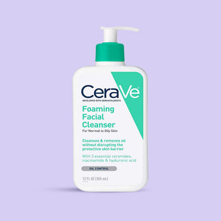 CeraVe Foaming Facial Cleanser, Normal to Oily Skin