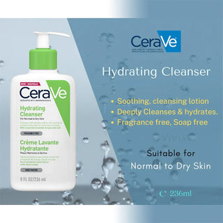 CeraVe Hydrating Cleanser | Face and Body Wash for Normal to Dry skin with Hyaluronic Acid and Ceramides