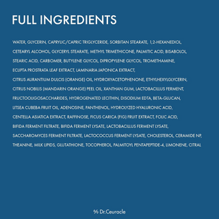 Dr.Ceuracle Pro Balance Biotics Moisturizer ingredients list