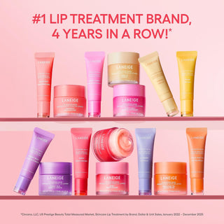 LANEIGE Lip Sleeping Mask Sweet Candy 20g Korean overnight lip treatment with Berry Fruit Complex, Vitamin C, Coconut Oil, Shea Butter, and Murumuru Butter for dry, soft, and hydrated lips in UAE.